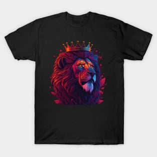 lion face art T-Shirt